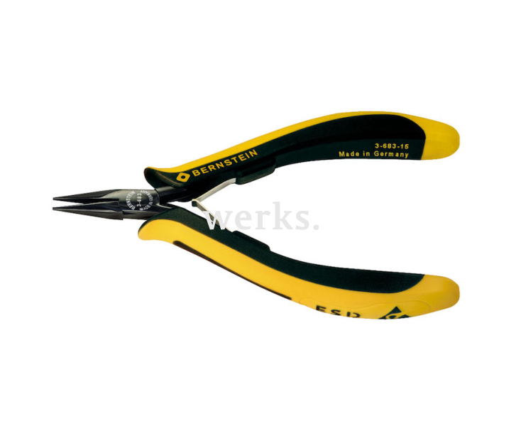 Круглогубцы тонкие прецизионные EUROline антистатические Bernstein BS-3-683-15
