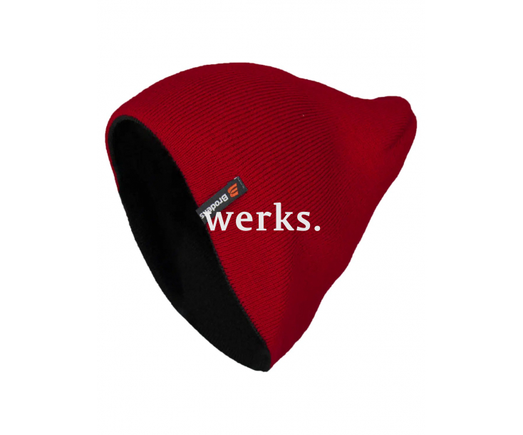 Шапка Brodeks Light Bicolor красный/черный