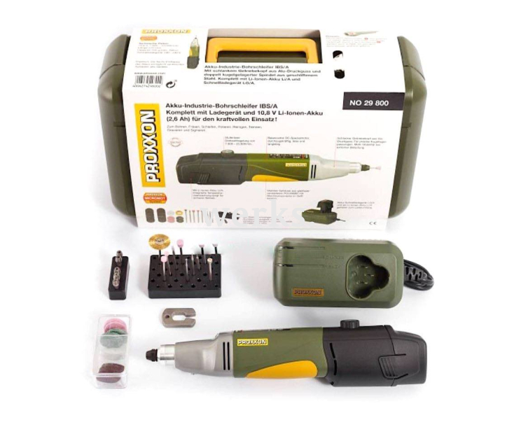 Бормашина аккумуляторная с зарядным устройством и батареей Proxxon IBS/A 29800