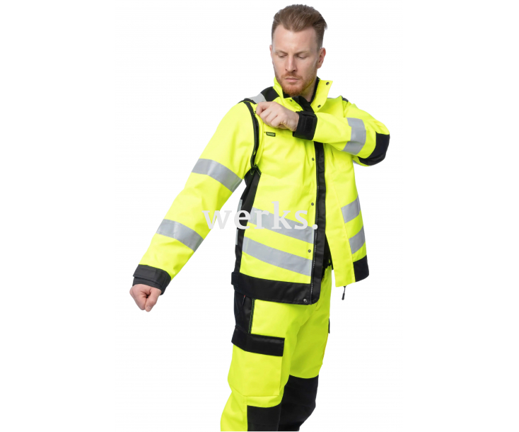 Сигнальная куртка Brodeks KS225 желтый/черный (M)