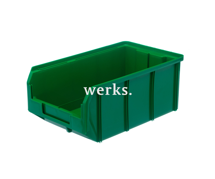 Пластиковый ящик Стелла-техник V-3-зеленый 341х207x143мм, 9,4 литра