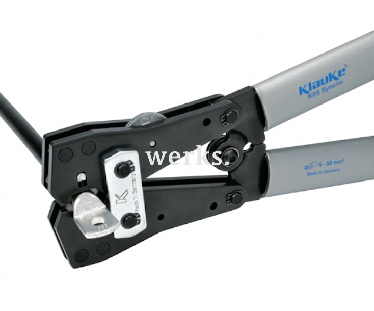 Пресс-клещи для медных кабельных наконечников 6–50 мм², шестигранный обжим Klauke SYNCRO KLKK05