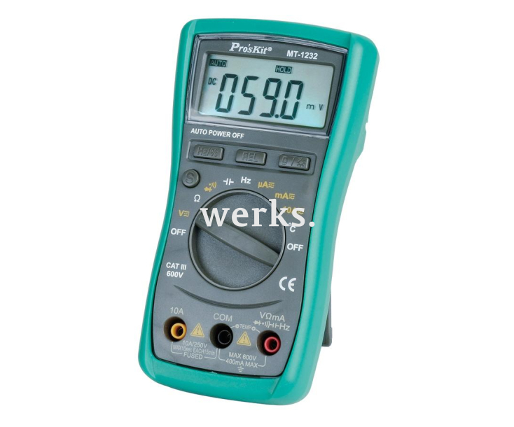 Мультиметр компактный цифровой ProsKit MT-1232