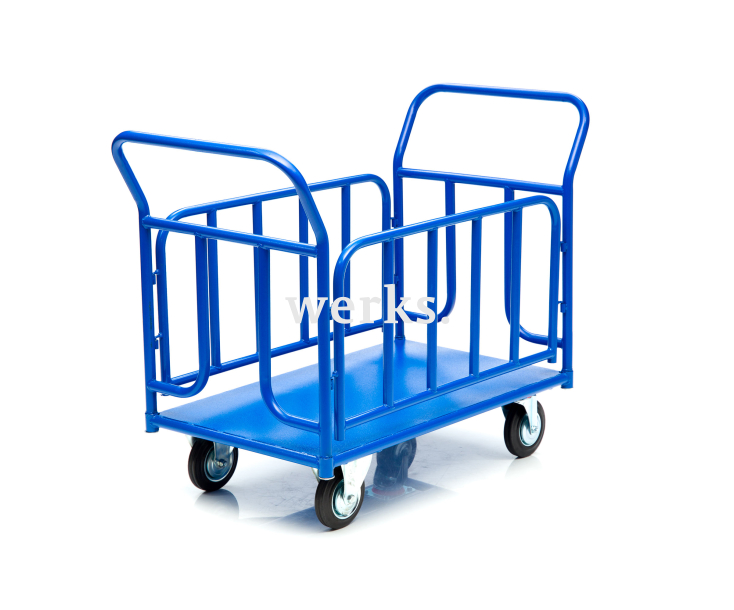 Тележка платформенная Стелла-техник КПО-300Т-125-К , с бортами, 600х1000мм