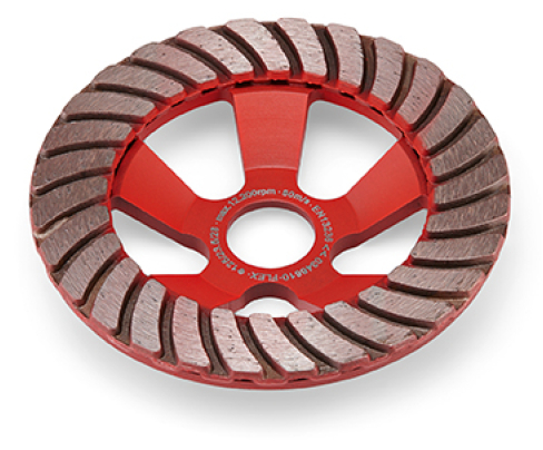Алмазный тарельчатый шлифовальный круг 125x28x23,5 мм Flex Turbo-Jet 349623