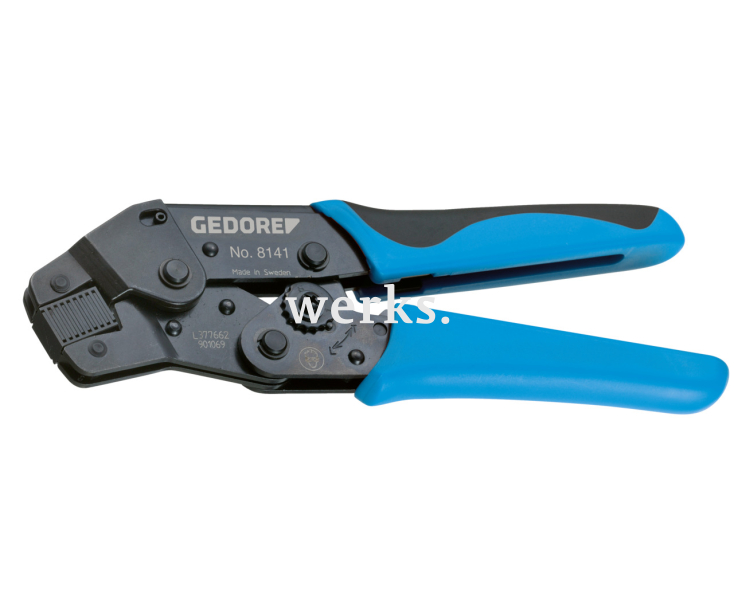 Щипцы обжимные трещоточные прецизионные для мягких наконечников Gedore 1830759