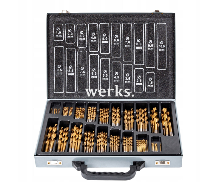 Набор свёрл DIN 338 HSS-G TiN 1,0-10,0 мм 170 шт GSR 08344600