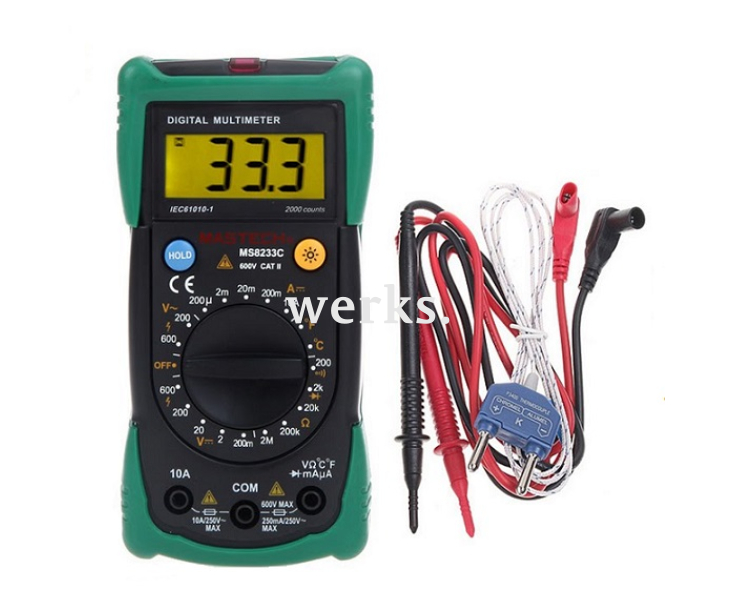 Мультиметр цифровой Mastech MS8233C с пирометром