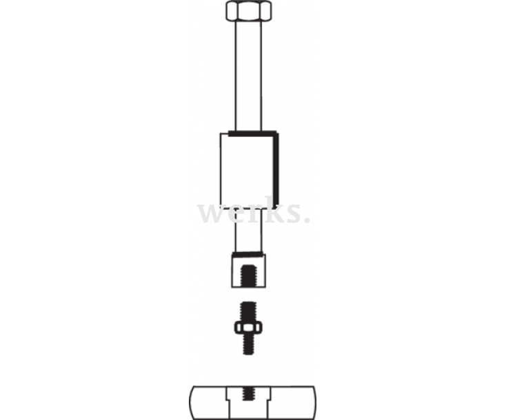 Набор резьбовых вставок M10 для ввинчивания в одно отверстие Gedore 1120727 1.81/1 6 предметов