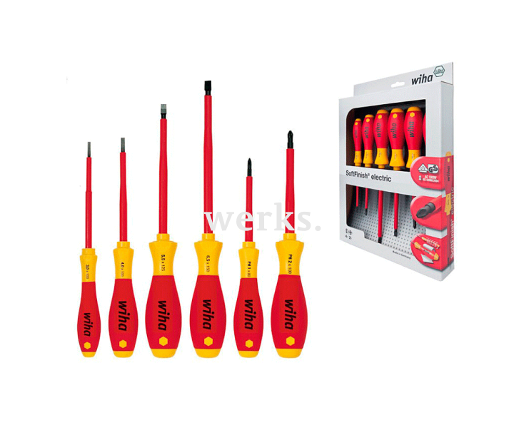 Набор отверток Wiha SoftFinish electric 320N K6 00833