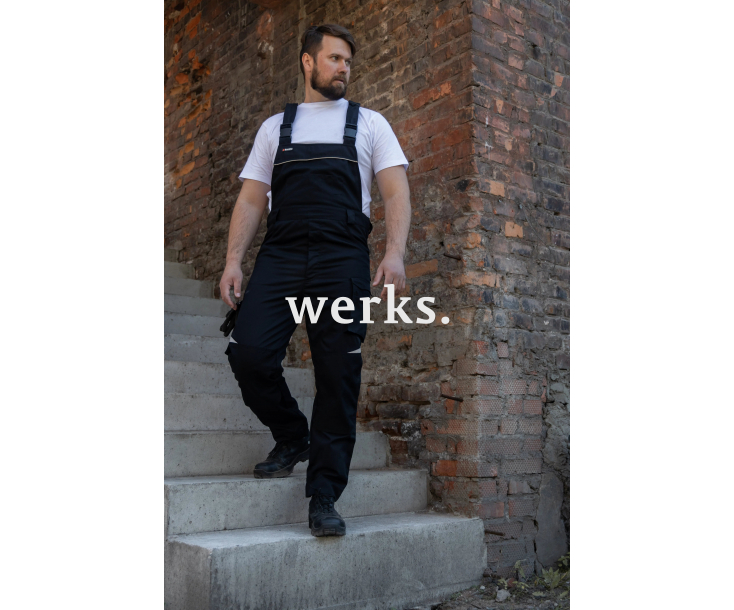 Полукомбинезон Brodeks KS402 черный (L)