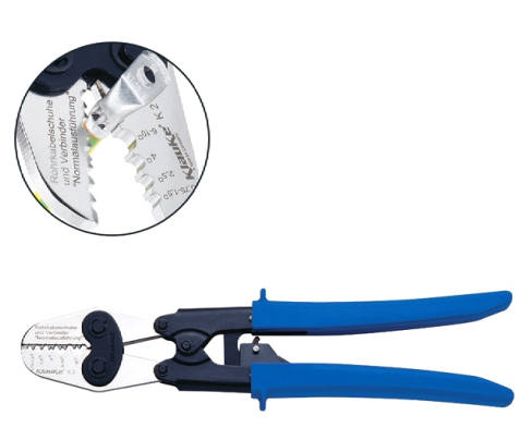 Пресс-клещи для медных трубчатых наконечников 0,75–16 мм², вдавливающий обжим Klauke KLKK2