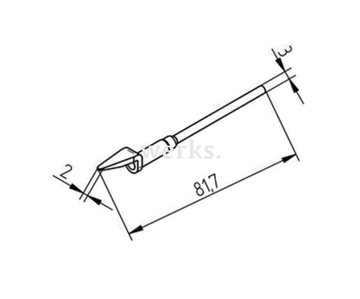 Наконечники для термопинцета CHIP TOOL VARIO Ersa 452MDLF020