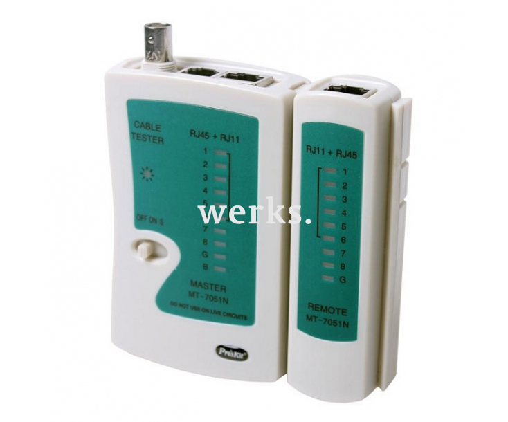 Тестер кабельный ProsKit MT-7051N многомодульный