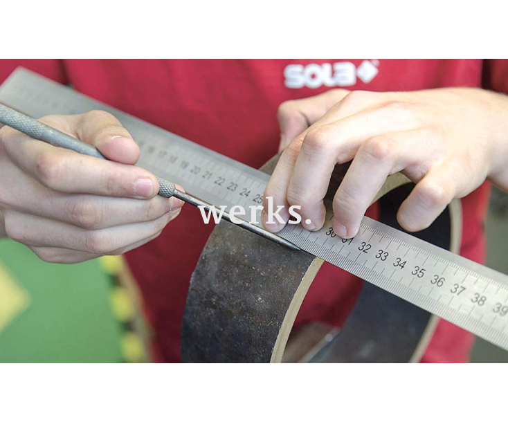 Линейка из нержавеющей стали, негибкая LSB 500 Sola 500 мм 56104401