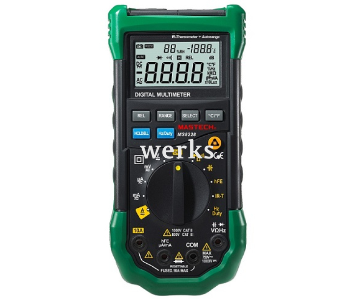 Мультиметр цифровой Mastech MS8228 с инфракрасным пирометром