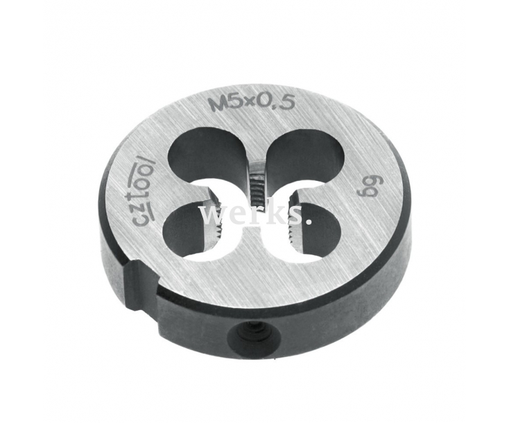 Плашка М5х0,5 115CrV3 DIN EN 22568 6g 20х7мм Bucovice Tools 210051