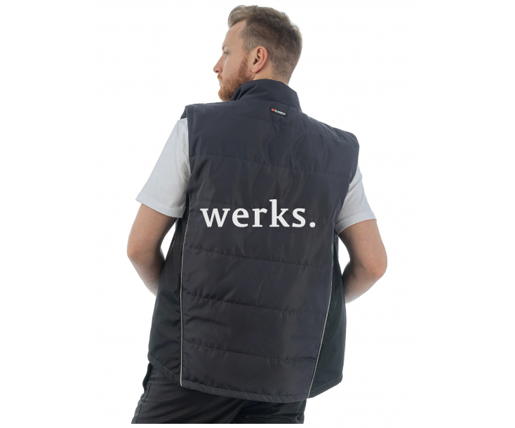 Жилет утепленный Brodeks KW101 серый/черный (M)