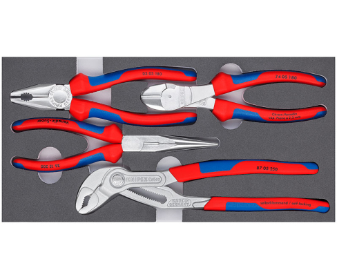 Набор хромированных инструментов "Basic Chrom" Knipex KN-002001V17