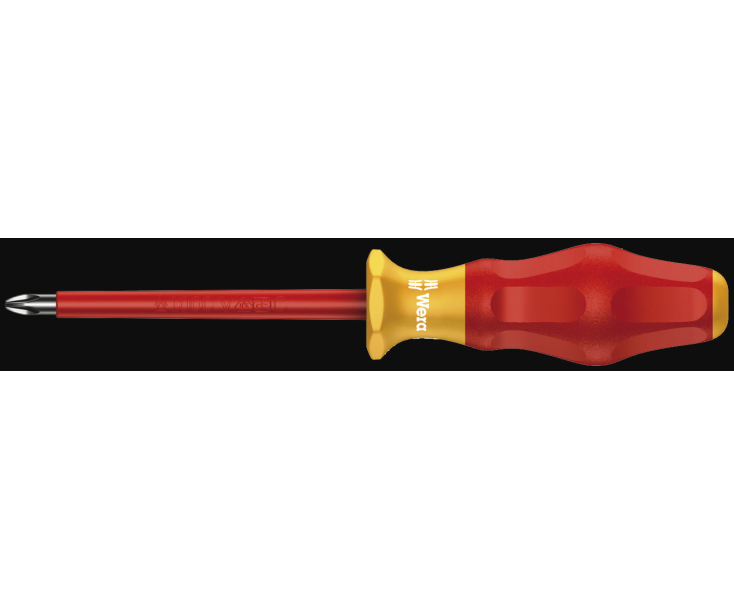 Изолированная крестовая отвертка Kraftform Comfort Wera 1162 i PH VDE, PH 4 / 200 мм, WE-031606