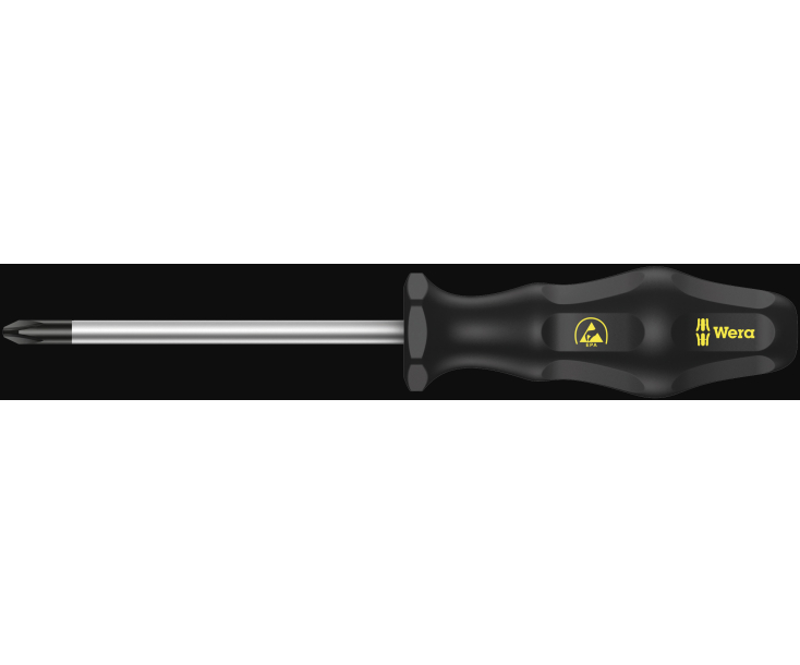 Отвертка Pozidriv Wera Kraftform ESD 1555 PZ WE-030012 PZ 2 х 100 крестовая