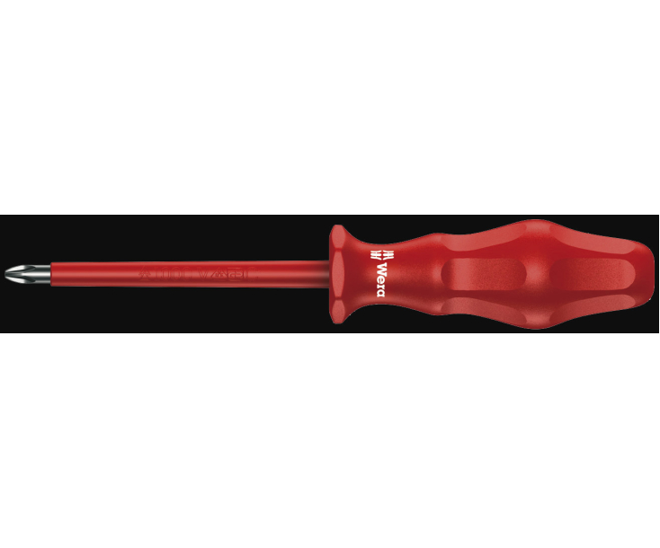 Отвертка Wera Kraftform Classic Pozidriv 1765 i PZ VDE WE-031260 PZ 1 х 80 крестовая изолированная