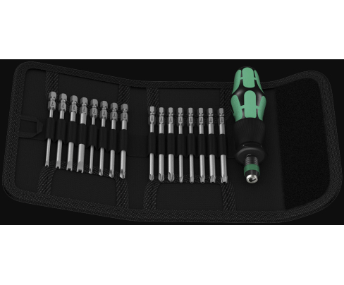 Kraftform Kompakt 61 Сумка с насадками Spanner, Tri-Wing, Torq-Set TX BO Wera WE-059296