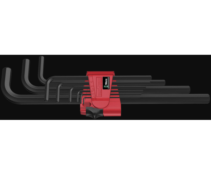 Набор г-образных ключей, метрических, Wera 950 L/9 BM N BlackLaser WE-021735