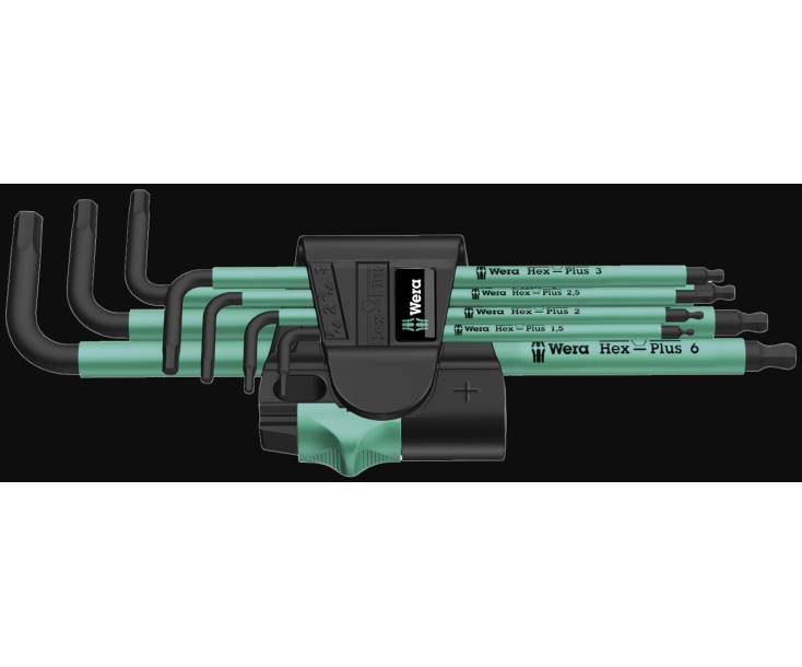 Набор Г-образных ключей, метрических Wera 950 SPKL/9 SM N BlackLaser WE-022088