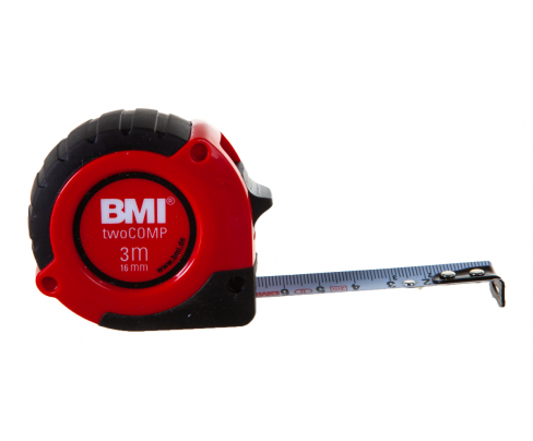 Рулетка измерительная карманная 3 м х 16 мм BMI twoCOMP 472341021