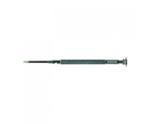 Отвертка прецизионная шлицевая часовая 1,0 х 14 мм цельнометаллическая Bernstein BS-4-371