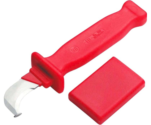 Нож VDE кабельный изогнутый с пяткой Cimco 120046