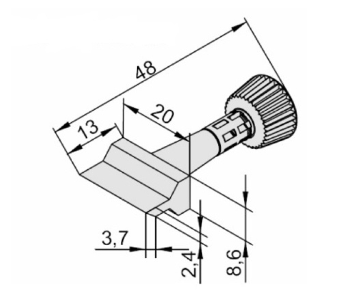 Жало для паяльника Ersa 102ZDLF200