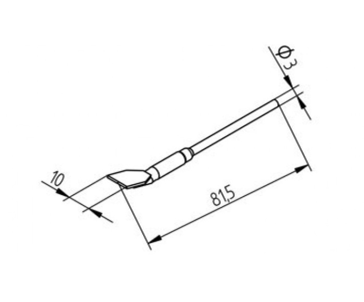Наконечники для термопинцета CHIP TOOL VARIO Ersa изогнутые 452FDLF100 (422FD1)