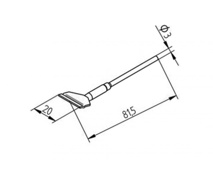 Наконечники для термопинцета CHIP TOOL VARIO Ersa изогнутые 452FDLF200 (422FD6)