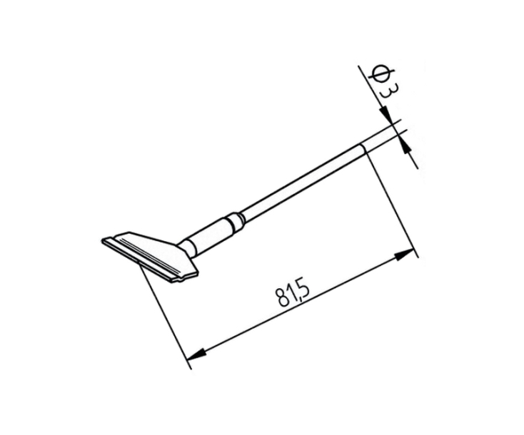 Наконечники для термопинцета CHIP TOOL VARIO Ersa изогнутые 452FDLF250 (422FD7)