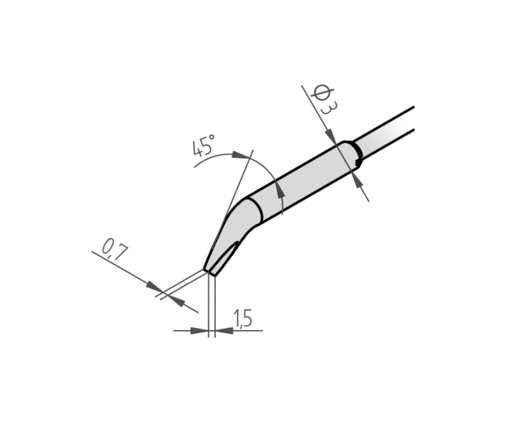 Наконечники для термопинцета CHIP TOOL VARIO Ersa 462MDLF015