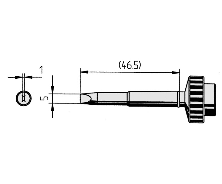 Жало прямое для паяльника TECH TOOL Ersa 612GD(LF)