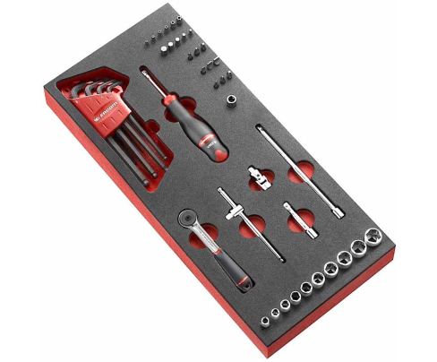 Набор бит и торцовых головок 46 предметов Facom MODM.R161-36