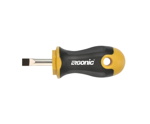 Отвертка Felo Ergonic Stubby шлицевая 5,5 x 25 40055010