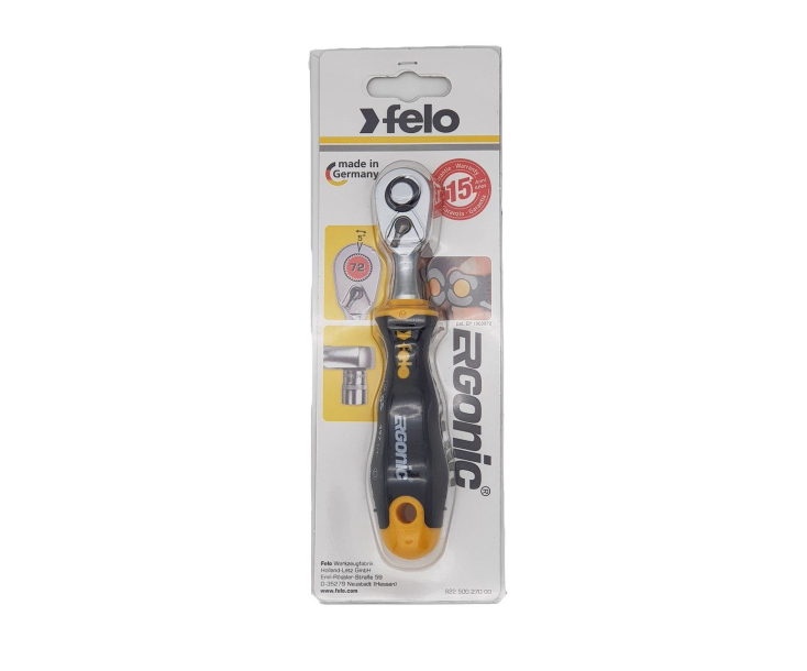 Трещотка 1/4" Felo Ergonic 49763541 в блистере