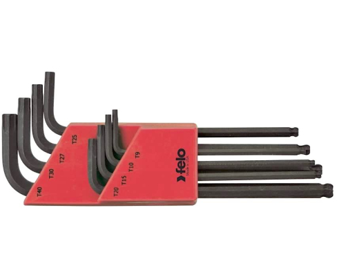 Набор штифтовых ключей TORX со сферической головкой Felo 8 предметов 34808001