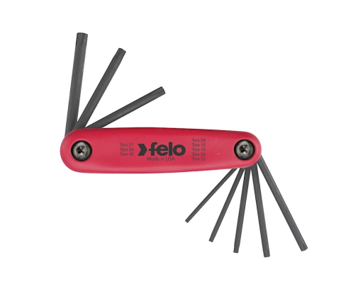 Набор штифтовых ключей раскладной TORX Felo 348 088 01 8 шт.