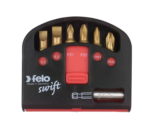 Набор Felo Swift с держателем и битами TIN SL PH PZ 7 предметов 02060176