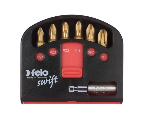 Набор Felo Swift с держателем и битами TIN PH PZ 7 предметов 02060376