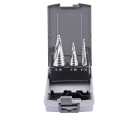 Набор ступенчатых свёрл 4-12  4-20  6-30 mm, HSSG, винтовое Werks W.8020220