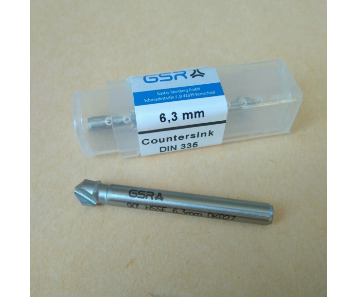 Зенковка CBN DIN335 C/90° HSSE 6,3 mm М3 GSR B04044063