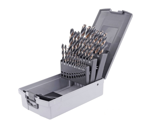 25-пр. Набор свёрл DIN 338 HSSG Powerspike Werks W.16696600