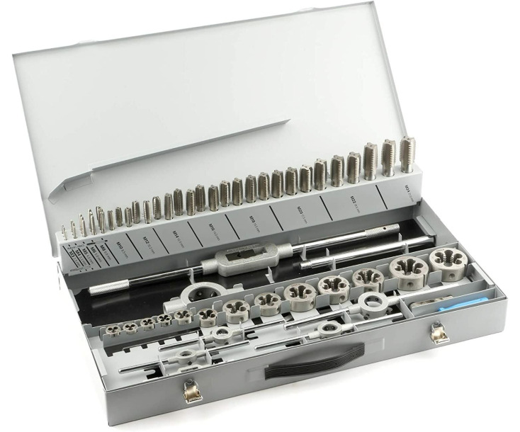 Набор ручных метчиков и плашек DIN 352/223 HSSE M3-M24 64 предмета GSR B08431050