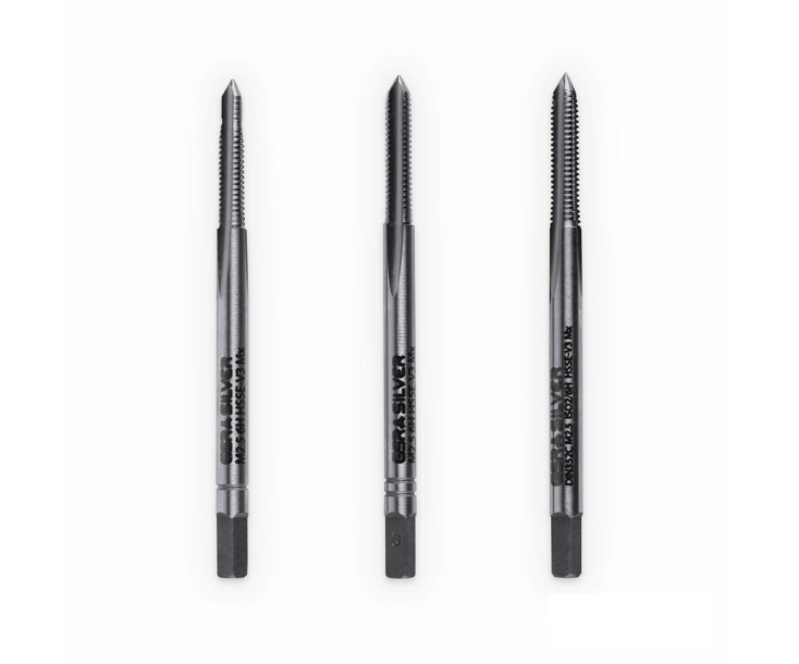 Метчики ручные HSSE-V3 DIN 352 6H M 2,5 набор (3 шт) для титановых сплавов GSR B09407110